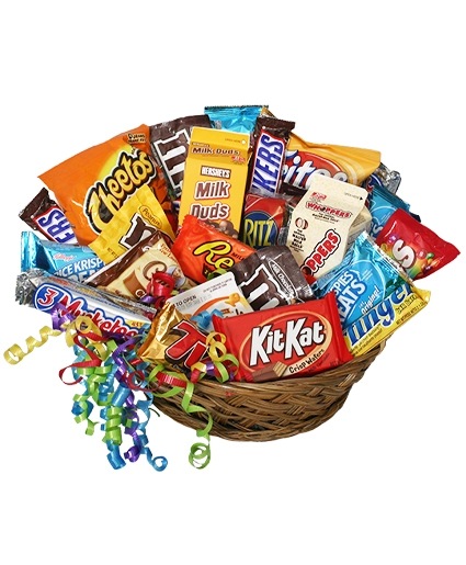 JUNK FOOD BASKET — Katy Florist & Gifts, Katy TX