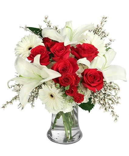 Refined Ruby & White — Katy Florist & Gifts, Katy TX