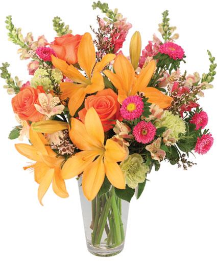Sunset Lilies & Roses — Katy Florist & Gifts, Katy TX