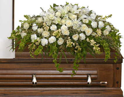 TRANQUILITY CASKET SPRAY — Katy Florist & Gifts, Katy TX